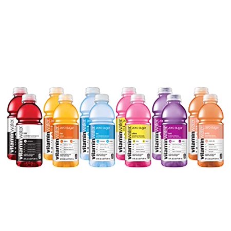Vitamin Water ZERO Sugar | All Flavor Variety Pack (Sampler) - 20 fl Oz Bottles, Nutrient Electrolyte Enhanced Flavored Drinking Water With Vitamins. Rise, Shine, Ice, Look, Gutsy, XXX | Pack of 12