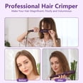 thumbnail image 3 of DSHOW - Crimpadora de pelo para cabello con placas de cerámica de titanio, herramientas de peinado para mujeres y niñas (morado), 3 of 5