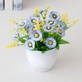 thumbnail image 5 of Artificial Mum Plant Verdsylv 21 Heads Artificial Money Tree Mum Plant - Potted Plastic Flowers for Outdoor Patio, Porch, Spring & Summer Garden Decor, Outdoor Plastic Flowers, 5 of 9