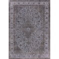 thumbnail image 1 of Ahgly Company Machine Washable Indoor Rectangle Industrial Modern Carbon Gray Area Rugs, 7' x 9', 1 of 7