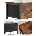 VASAGLE Nightstands, Set of 2 Side Fabric Drawer, 24Inch Tall End