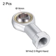 thumbnail image 3 of Uxcell Spherical Rod End Bearings Self-lubricated Joint Bearing Right Hand Female Thread 14mm, 3 of 6
