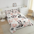 thumbnail image 3 of Pink Cowgirl Boot Hat Full Bedding Set,Western Milk Cow Print Comforter Set Room Decor,Groovy Flower Quilt Bed Set Rustic Country Farmhouse Down Comforter 3Pcs, 3 of 6