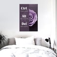 thumbnail image 3 of Inspirational Canvas Painting Ctrl Alt Del Word Motivational Wall Art Entrepreneur Quotes Poster Prints Wall Pictures for Home Living Room Home Decor Office Framed Ready to Hang [12''''W X 18''''H], 3 of 5