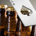 thumbnail image 3 of Abridor de botellas de picas, 12 Uds., abridor creativo de acero inoxidable con forma de póker, iniciador de cerveza, adecuado para billetera, 3 of 6