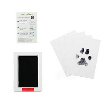 Extra-Large Clean Touch Inkless Ink Pad for Pets - Keepsake Pawprints for Dogs, Cats, Puppies, Kittens, No Mess, Animal Safe, Non-Toxic; Comes with Four Archival-quality Cards
