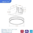 thumbnail image 5 of Akicon Bathroom Exhaust Fan with Light, 110CFM, 2.0 Sones Bathroom Fan for Ceiling, 1000lm Dimmable LED Light and 150lm Nightlight Dual Color Bathroom Vent Fan for Bathroom and Home, Round, White, 5 of 13