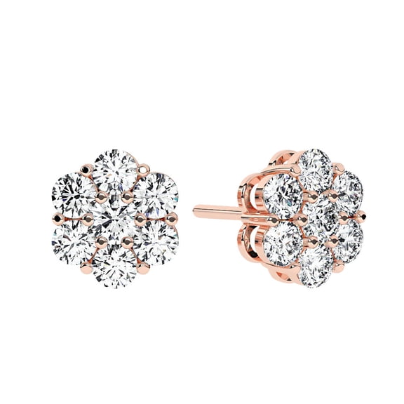 Chrono - Men's Diamond Cluster Earrings