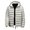 White, variant on FYEGRE Men's Winter Hooded Casual Jacket Warm Solid Color Outerwear Coat For Daily Streetwear Lightweight Comfortable Fit White XXL