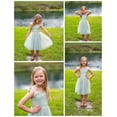 thumbnail image 6 of Arshiner Toddler Girl Tutu Dress Summer Bow-Tie Straps Casual Dresses Princess Flowy Swing A-Line Dress, 6 of 6