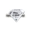 thumbnail image 2 of Bling Jewelry Womens Mother's Day SUPER MOM Charm Bead Sterling Silver Fits European Bracelet, 2 of 3