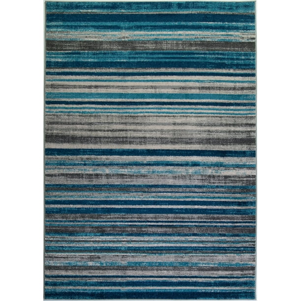 Ladole Rugs Comfortable Boston Collection Kensington Line Abstract Pattern Area Rug Carpet in