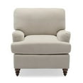 thumbnail image 5 of Bowery Hill Transitional Wooden Fabric Arm Chair in Sea Oat Beige, 5 of 11