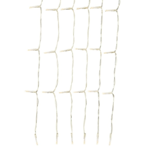 Warm White 8-Function LED Curtain Lights, 88" x 100", by Way To Celebrate