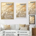 thumbnail image 4 of Designart "Pristine White Silk Texture" Fashion Floater Framed Wall Art Living Room, 4 of 5