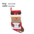 thumbnail image 2 of Bewildely Bolsas de Navidad Colorido Papá Noel Abrazo Sobre Medias Puerta Pared Envoltura Calcetines Colgante Adorno Colgante Dulces Aperitivos Kits de decoración para fiestas Alce Bewildely HA069973-03, 2 of 6