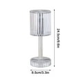 thumbnail image 2 of Crystal Table Lamp, Czzoypi Romantic RGB Color Changing USB Charging Table Lamp, Dimmable Touch Control LED Bedside Lamp for Living Room Bedroom Dining Room, 2 of 2