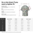 thumbnail image 2 of Cauagu Rose Flowers Men's Short Sleeve Button Down Hawaiian Shirt for Men Bowling Shirts Casual Summer Beach Shirt,Large, 2 of 6
