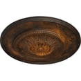 thumbnail image 3 of Ekena Millwork 23 1/2"OD x 2 3/4"P Floral Ceiling Medallion, Hand-Painted Rust, 3 of 6