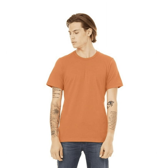 BELLA CANVAS Adult Unisex Short Sleeve Crew T-Shirt for Crafting, Burnt Orange, Large
