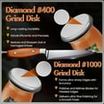 thumbnail image 5 of Knife Sharpener Tool, Rolling Knife Sharpener Kit, Knife Sharpening with Diamonds and Ceramic for Steel of Any Hardness, Kitchen knife Sharpener with 15°, 18°, 20° & 22° Magnetic Angles, 5 of 7