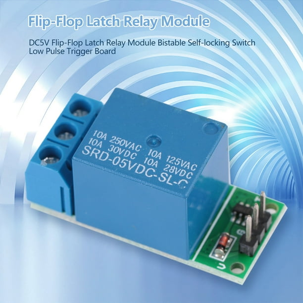 Bistables Flip-Flop Schalter Modul 3V-24V 5A – Ein-Taster-Latch, 5000mA