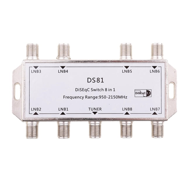 Interruptor de satélite impermeable 8x1 LNB LNBF Free to -Switch para receptor de satélite Sunnimix Interruptor de diseño 4x1