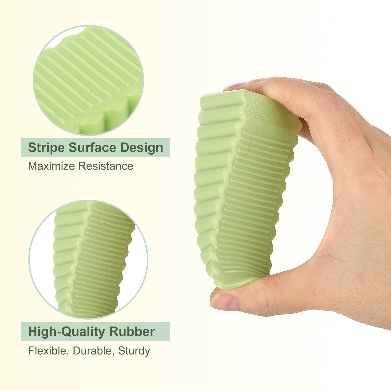 Uxcell 12 Pack 1.10" ABS Door Stoppers for Bottom Door Stop Wedge, Green