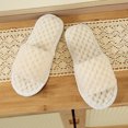 thumbnail image 6 of Slippers for Women,Plu Sh Open Toecotton Slippers Flat Bottom Warm Indoor Non Home,Womens Slippers,White,6.5, 6 of 7