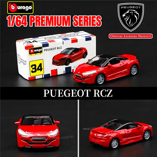 Bburago-réplica de modelo de coche Ford Mustang GT 1967, escala 1:64, Chevrolet, Audi, Porsche, VW, Honda, arte en miniatura fundido a presión, juguete para niños