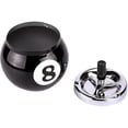 thumbnail image 2 of Billiard Ball Ashtray Metal With Number 8 For Indoor And Outdoor Use (black), 2 of 5