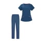thumbnail image 3 of Conjunto de uniformes s para mujer Conjunto de uniforme Jogger Pantalones s Elásticos Multibolsillos Talla L Azul Claro jinwen traje de trabajo de enfermera, 3 of 8