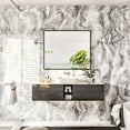 thumbnail image 3 of eviva  Black 36" x 30" Rectangular Black Metal Framed Mirror, 3 of 11