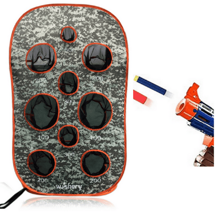 Wishery Kids Pop up target compatible with Nerf Gun. Great for target practice shooting. Nerf party, Birthday,