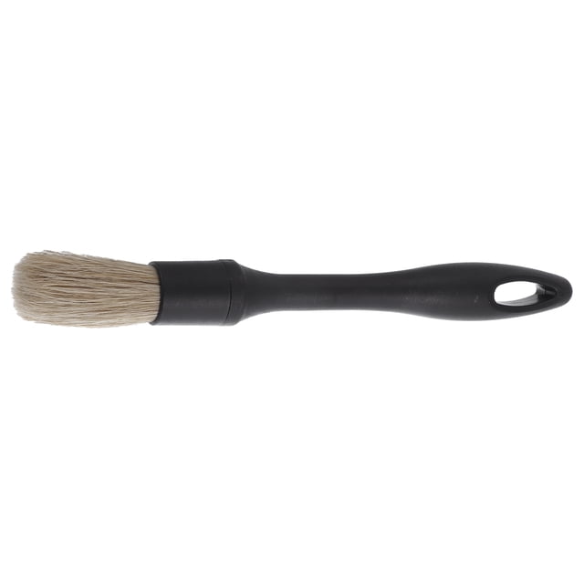 Cepillo de lavado de autos Unique Bargains, duradero, 22.5 cm, cerdas de cerdo, rigidez media, cepillo de detalle, plástico negro