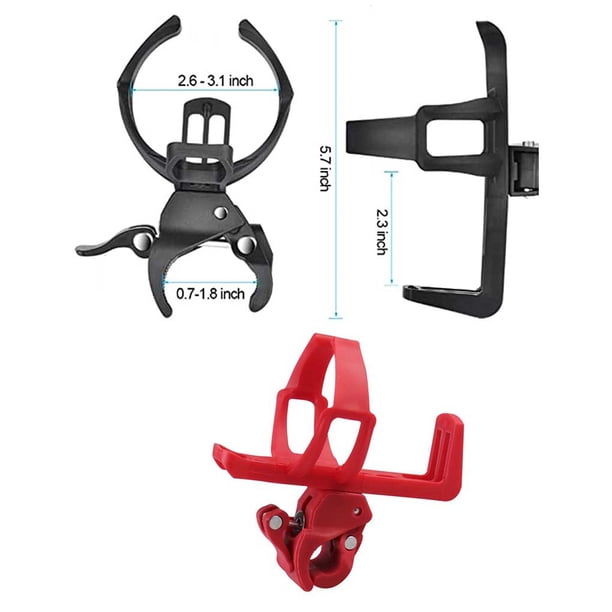 Toystoory Soporte para botella de agua para bicicleta, bicicletas de montaña, ciclismo de carretera, bebida, taza de té, jaula de vidrio, Ciclismo Negro
