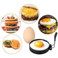 thumbnail image 3 of Molde para panqueques con anillo para cocinar huevos de acero inoxidable para huevos fritos y tortillas - 4 piezas, 3 of 5