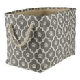thumbnail image 1 of Design Imports CAMZ12517 Maille Patte Rectangle Polyester Animal Bin&44; Gris - Grand, 1 of 1