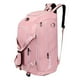 thumbnail image 2 of Qarigey Bolsa de gimnasio para Fitness, bolsa de almacenamiento portátil para deportes al aire libre, bolsillos con cremallera, Bolsas de mensajero y de hombro Rosado, 2 of 6