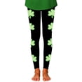 thumbnail image 4 of Tiijoy Toddler Girls St. Patrick's Day Leggings Kids Stretch Athletic Tights, Sizes 1-12, 4 of 4