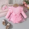 thumbnail image 2 of Mercatoo Baby Girl Sequins Bowknot Butterfly Dress I𝐧fant Toddler Tutu Flower Girls Wedding Birthday Romper Dresses Set, 2 of 9