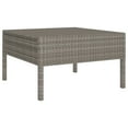 thumbnail image 3 of vidaXL 6 Piece Garden Lounge Set with Cushions Poly Rattan Grey, 3 of 5