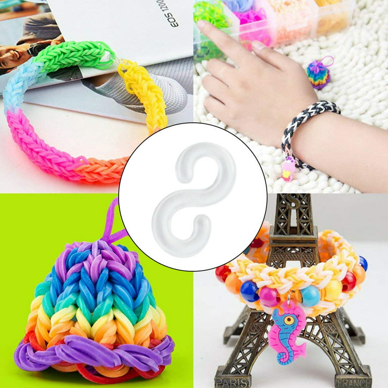 16800+ Loom Rubber Bands Bracelet Kit in 35 Colors, 600 S-clips, 300 Beads,  30 Charms,10 Zipper Hooks and More Accessories for DIY Rubber Bands