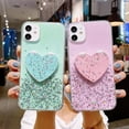 thumbnail image 3 of Compatible with iPhone 14 Pro Max Bling Heart-Shaped Mirror Case Sparkle Makeup Glitter Luxury Protection Shockproof Cover for Women Girls Who Love Beauty, 3 of 5