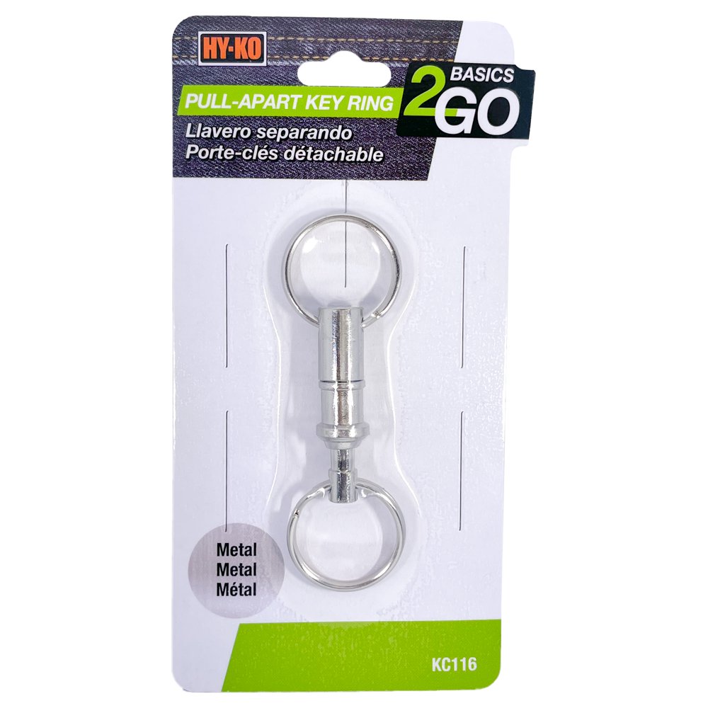 HYKO HYKO 2GO PullApart Silver Key Ring