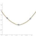 thumbnail image 2 of 3.3mm 14k and White Rhodium Polished And Sparkle-Cut With 2 In Ext Necklace 18 Inch Pendant Necklace for Women, 2 of 2