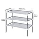 thumbnail image 4 of Estante para zapatos Niveles para el hogar Estante para zapatos Organizador de almacenamiento no tejido de acero inoxidable, 3 niveles Eigraketly  HA005098-01B, 4 of 7