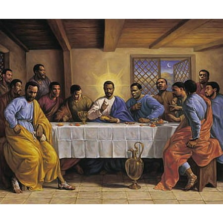 African American History Posters - African American Art Print - Last Supper - Poster New 24x36