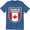 Blue, variant on Made In Canada , Living In United Kingdom Nation Love Men's T-Shirt