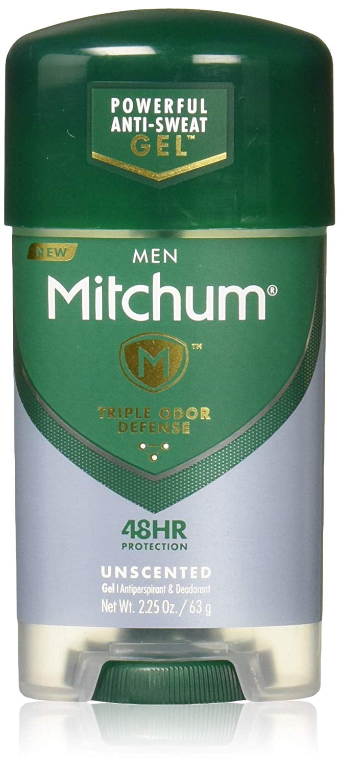 4 Pack Mitchum Advanced Gel Anti-Perspirant Deodorant Unscented 2.25 Oz Each